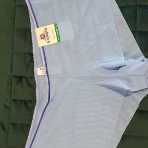 B.tempt'd Wacoal mesh boyshort, blue, size large